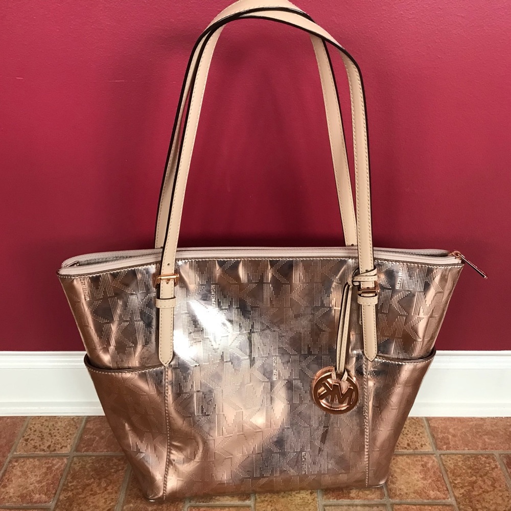 Michael Kors Tote Bag Rose Gold